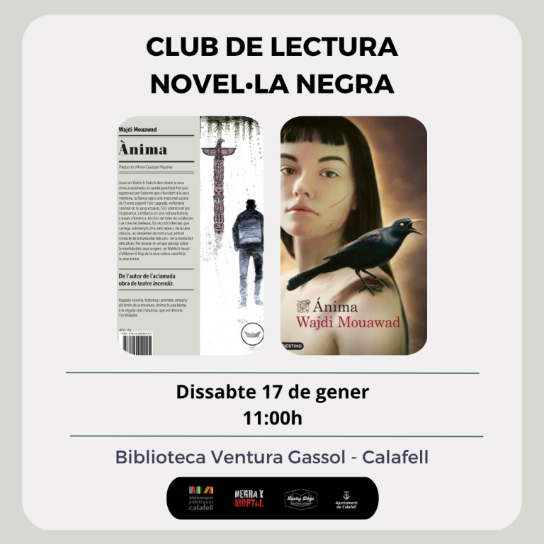 Club de lectura gener 2026: Ànima – Wajdi Mouawad