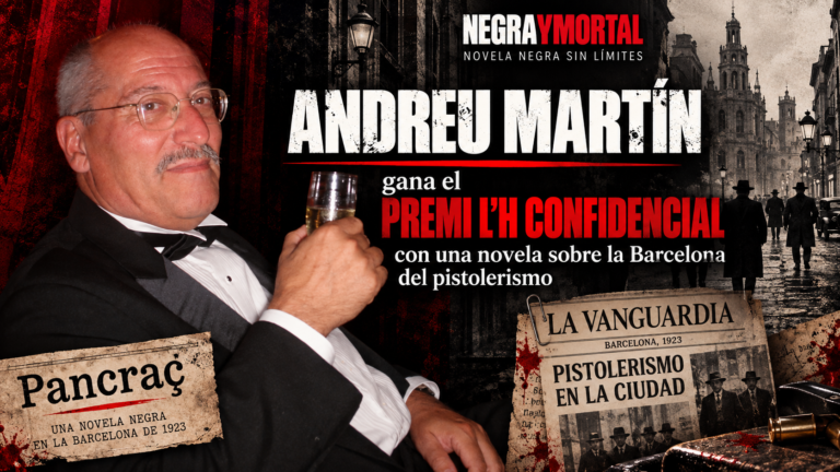 Andreu Martín, ganador del Premi L’H Confidencial por Pancraç