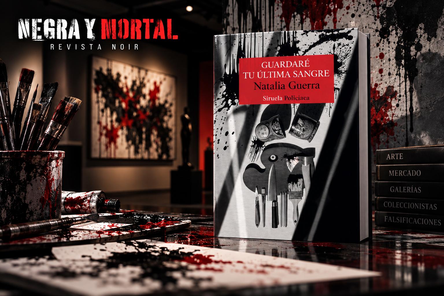 Portada de Guardaré tu última sangre, de Natalia Guerra, en Negra y Mortal