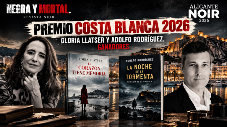 Gloria Llatser y Adolfo Rodríguez ganan el Premio Costa Blanca 2026 de Alicante Noir