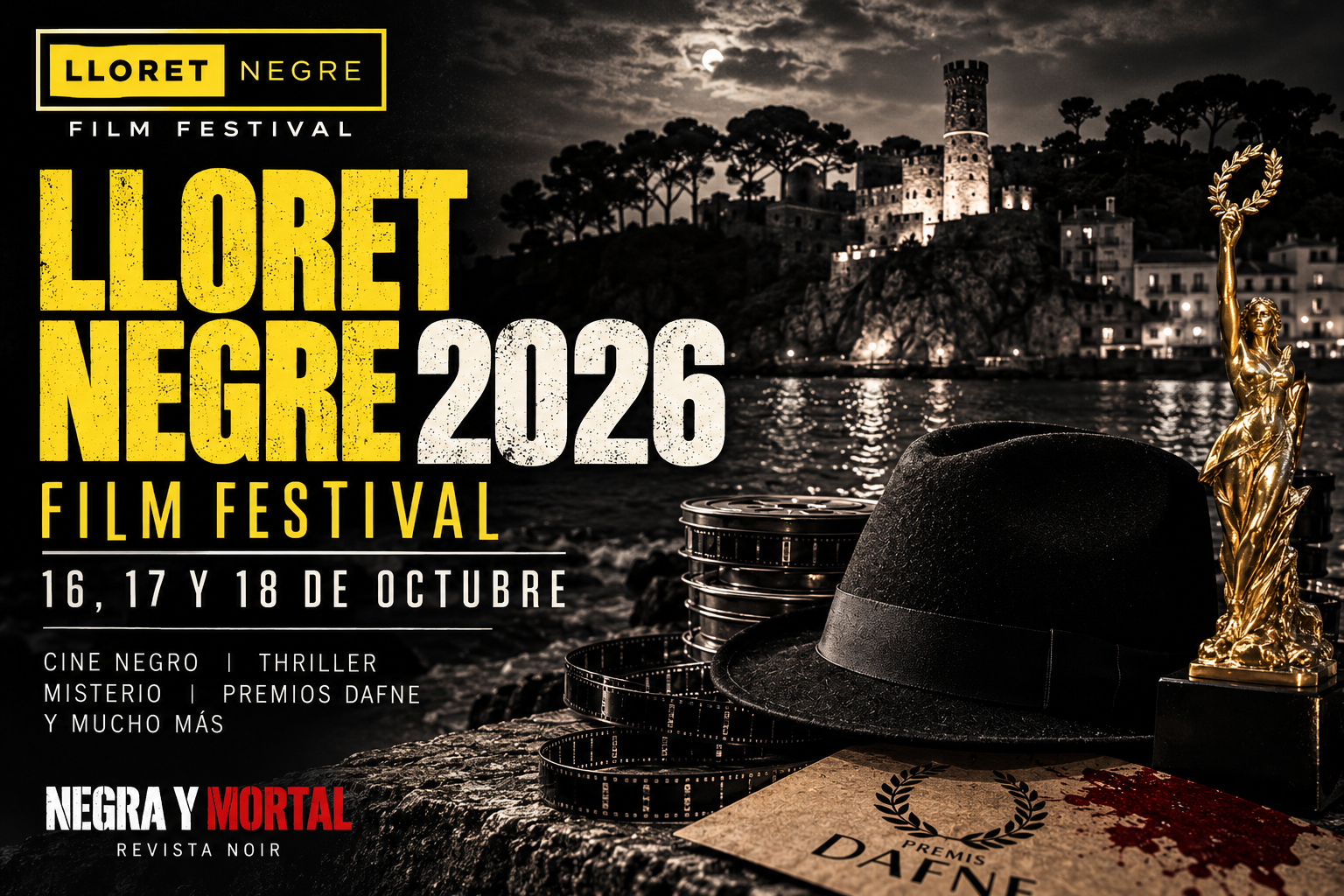 Lloret Negre Film Festival 2026, festival de cine negro en Lloret de Mar