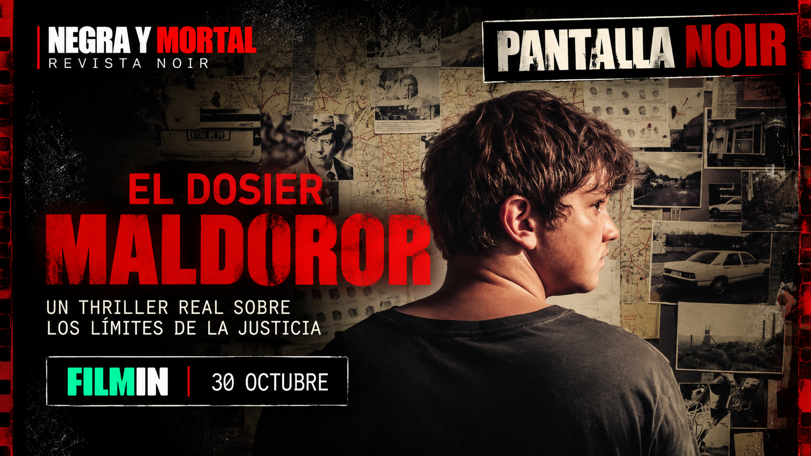 El dosier Maldoror, película de Fabrice du Welz protagonizada por Anthony Bajon, en una imagen de Pantalla Noir de Negra y Mortal.